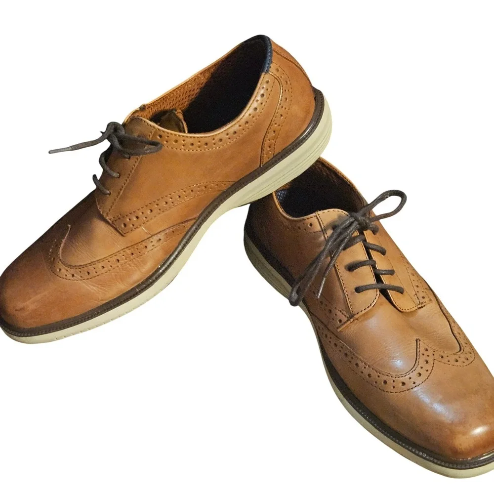 Nunn Bush Leather Wingtip Oxford Dress‎ Shoes - Classic Brogue Casual Business